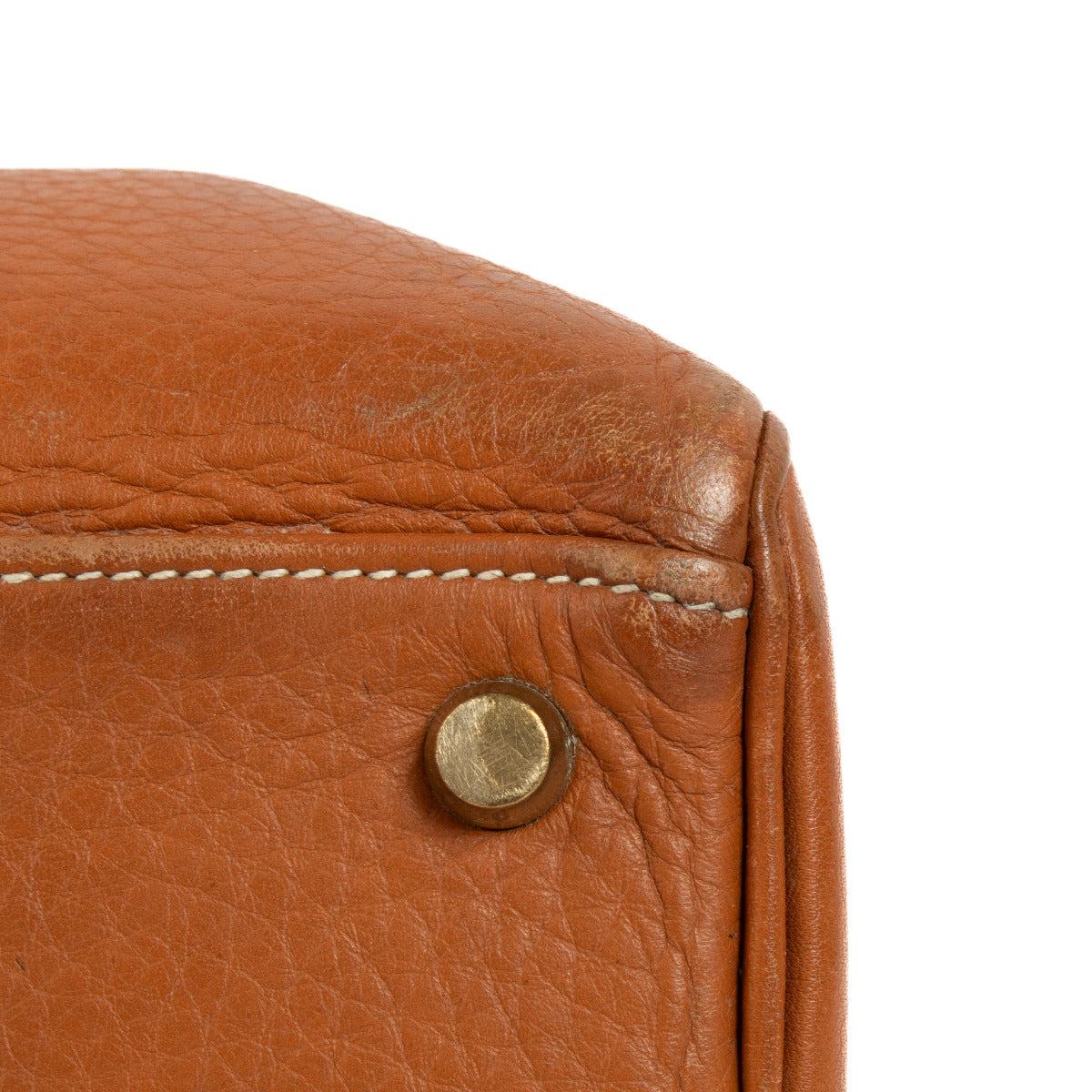 Hermès Vintage Kelly 32 Naturel Sable Fjord GHW