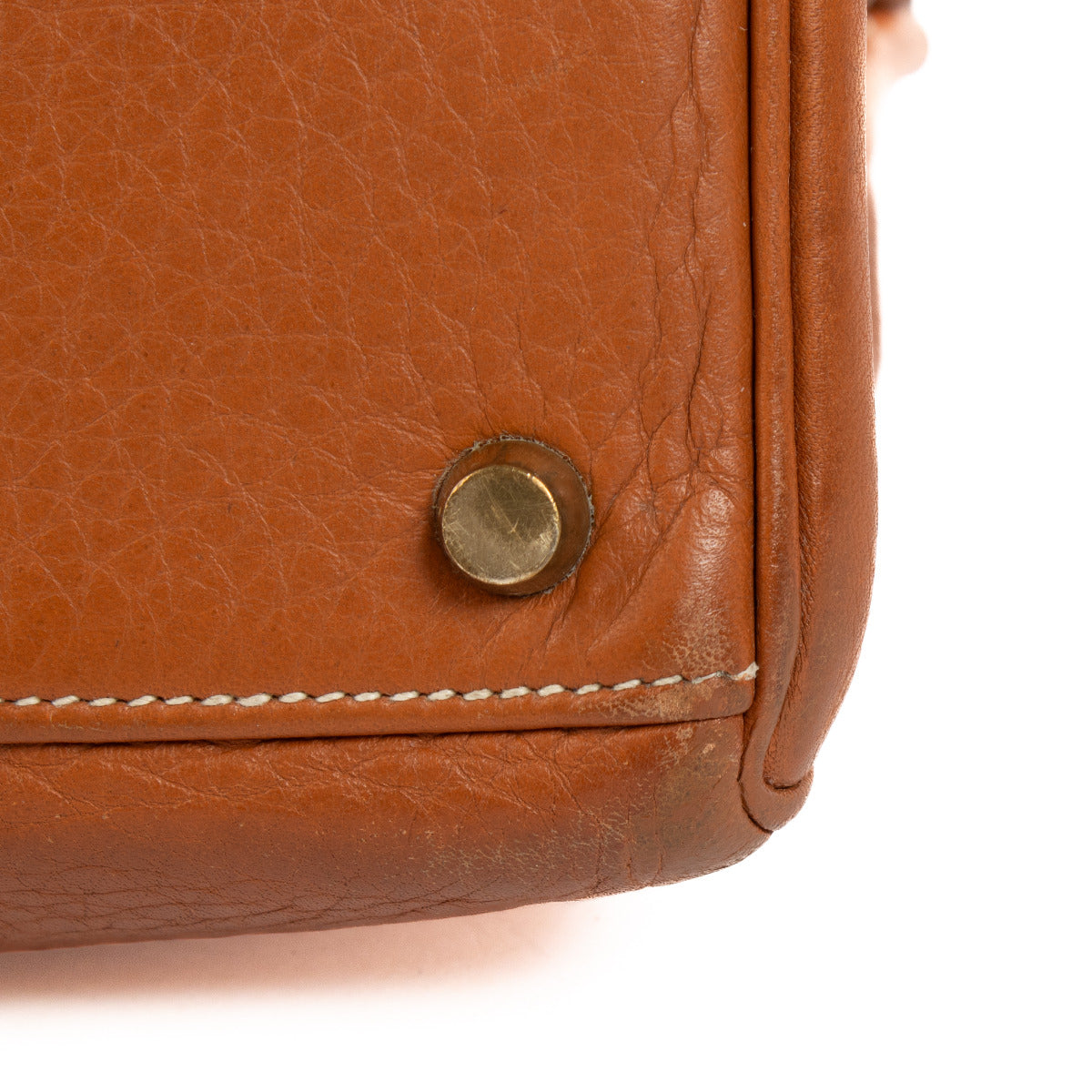 Hermès Vintage Kelly 32 Naturel Sable Fjord GHW