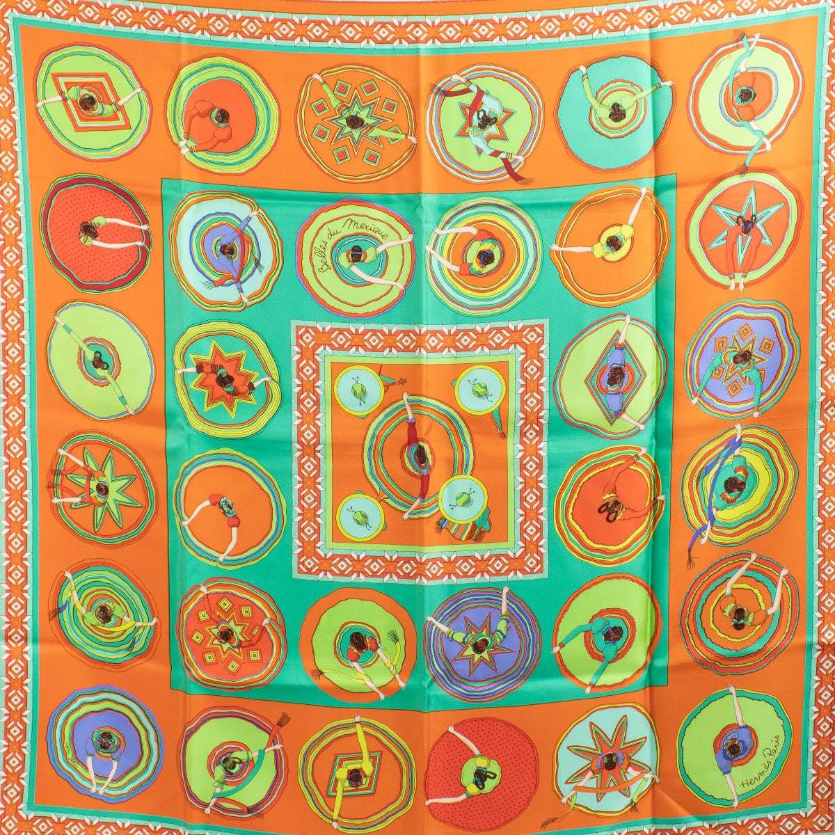 shop 100% authentic second hand Hermès Belles Du Mexique Carré 90 Silk Scarf on Labellov.com