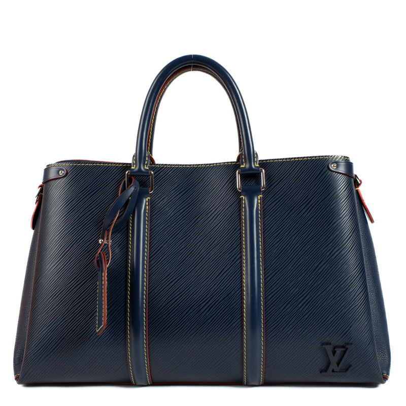 buy 100% authentic pre loved Louis Vuitton Blue Epi Soufflot MM on Labellov.com
