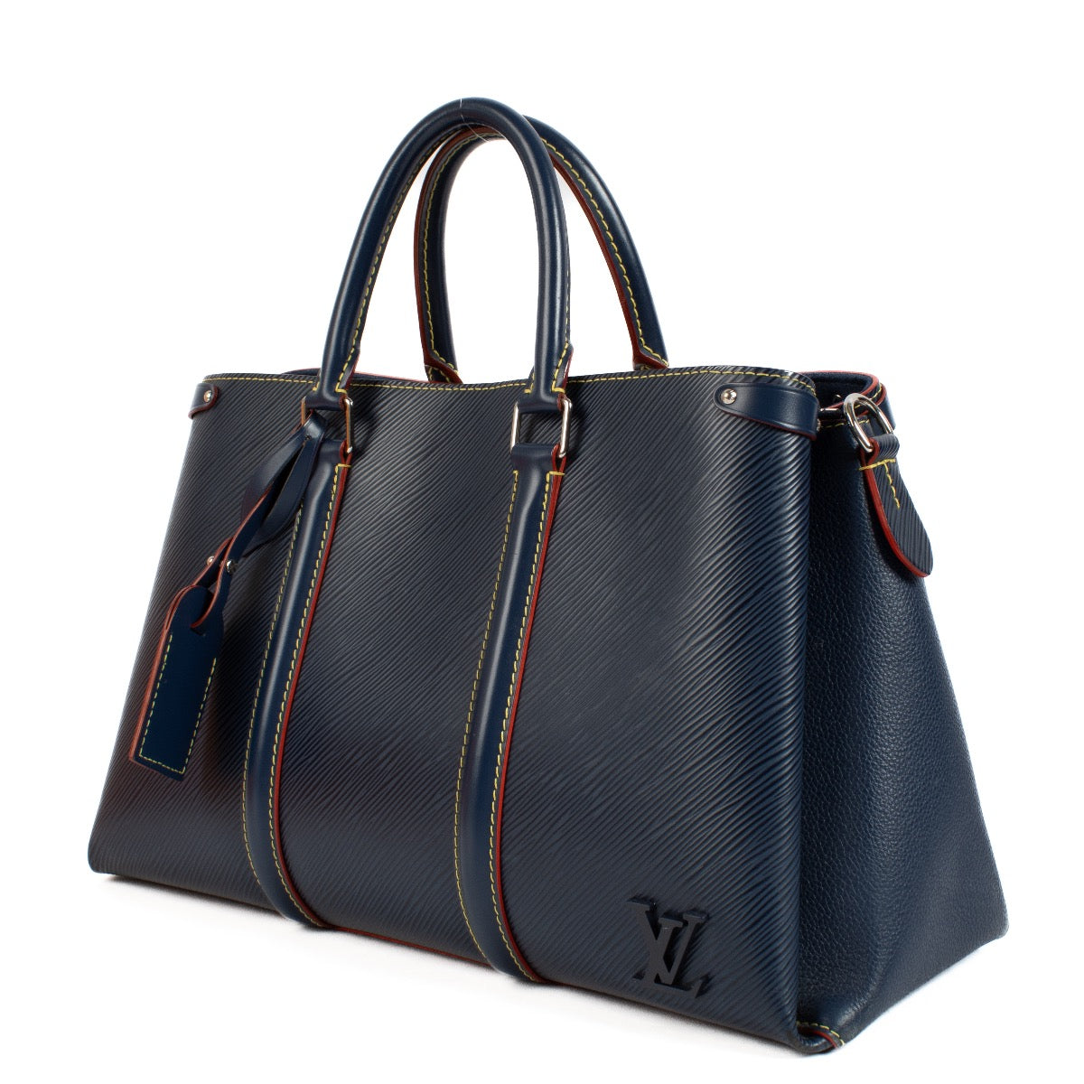 buy 100% authentic pre loved Louis Vuitton Blue Epi Soufflot MM on Labellov.com