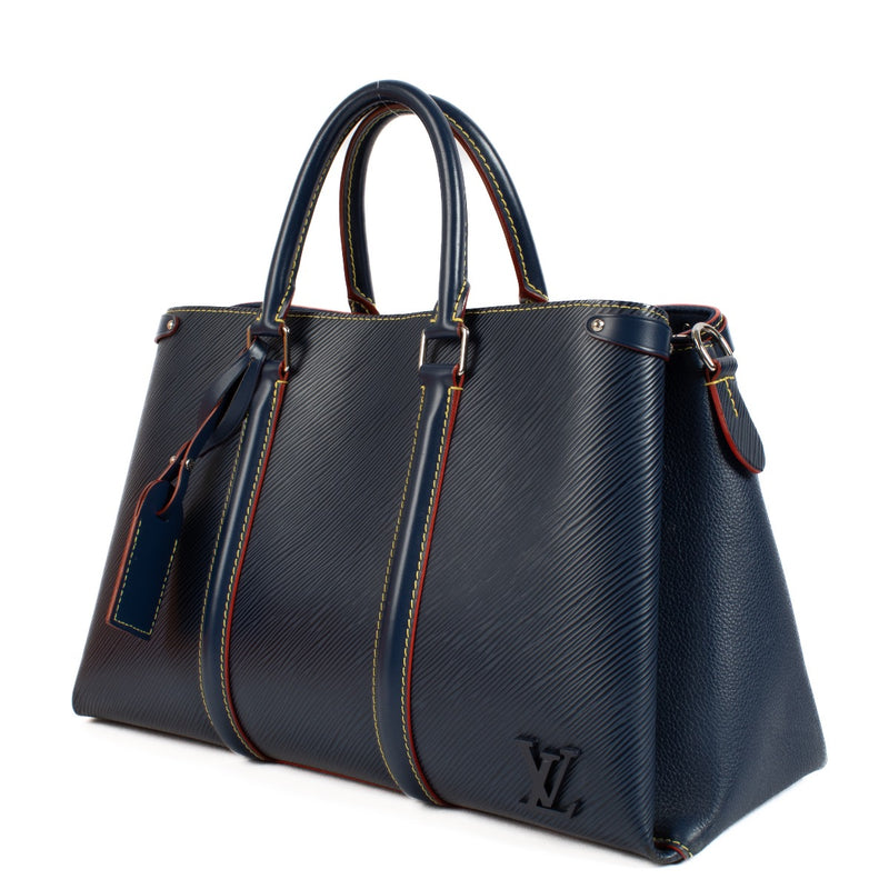 buy 100% authentic pre loved Louis Vuitton Blue Epi Soufflot MM on Labellov.com