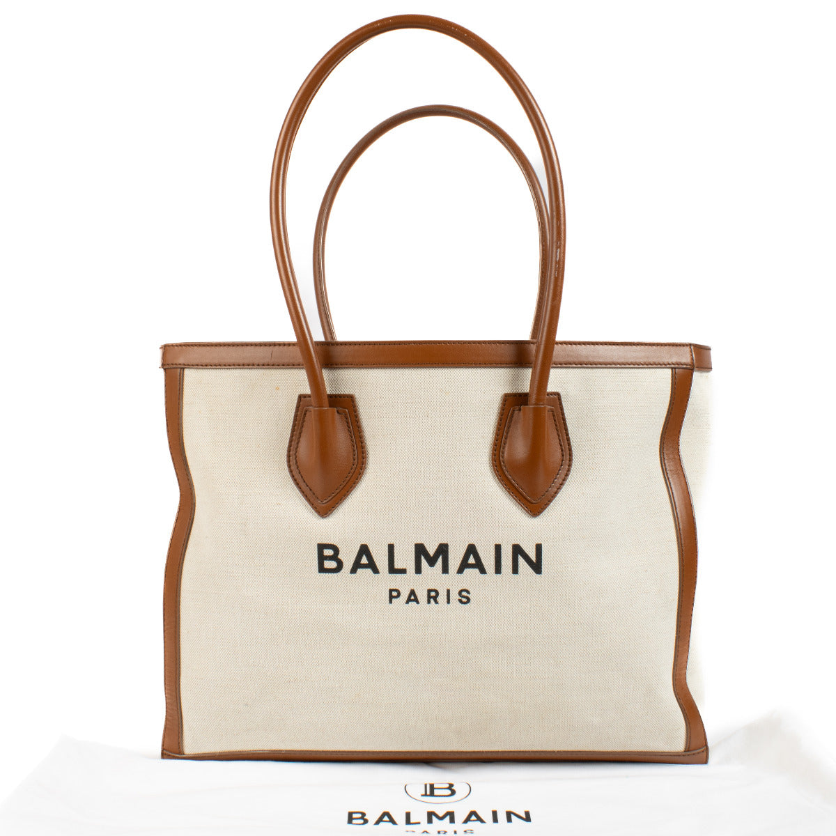 Balmain Canvas B-Army Shopper Tote Bag