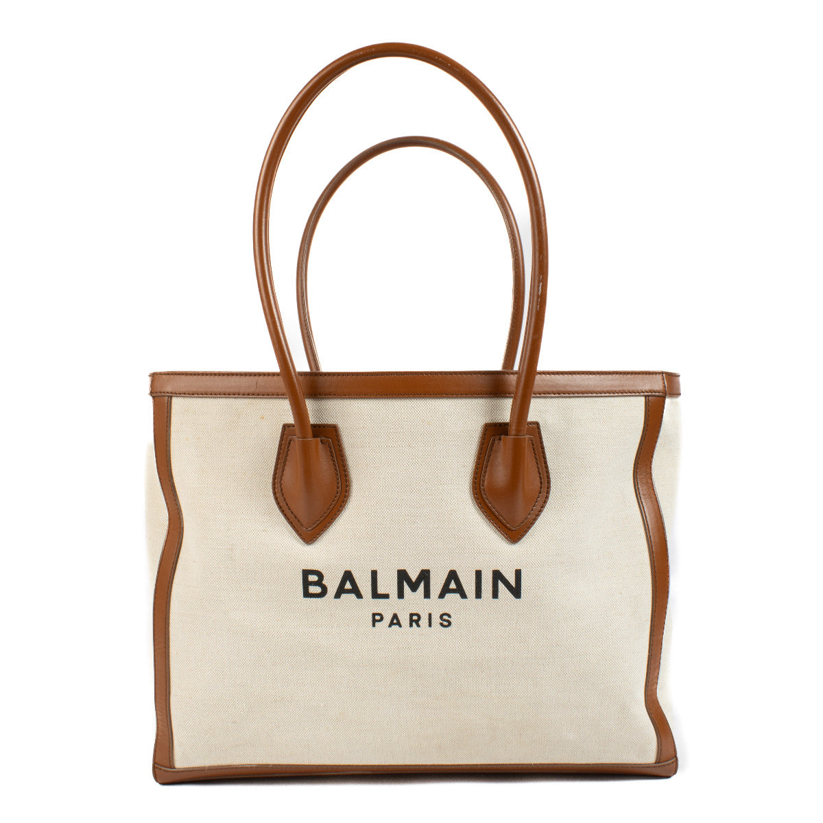 Balmain Canvas B-Army Shopper Tote Bag for the best price at Labellov secondhand luxury in Antwerp and Knokke. We buy and sell your preloved and brand new designer bags for the best price.