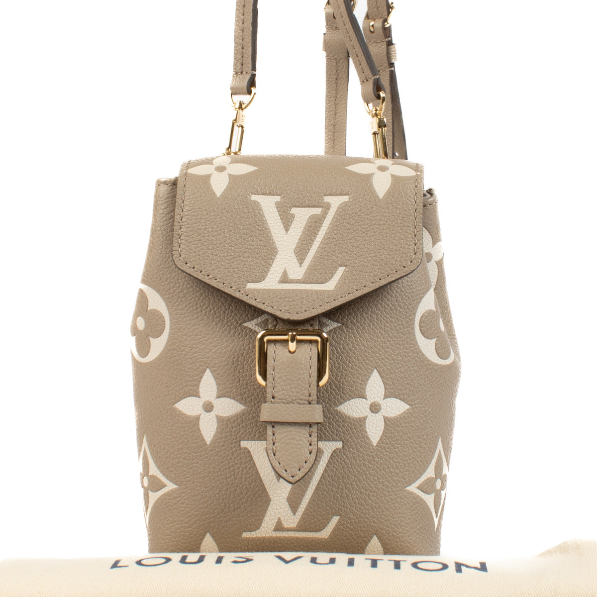 Louis Vuitton Tourterelle/Crème Monogram Empreinte Tiny Backpack