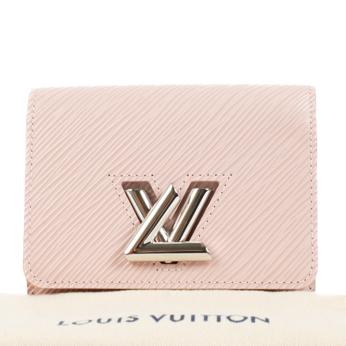 Portefeuille Louis Vuitton Rose Ballerine Epi Twist Comi