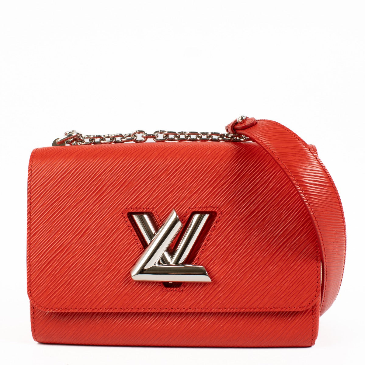 buy 100% authentic pre loved Louis Vuitton Coquelicot Red Epi Twist MM on Labellov.com