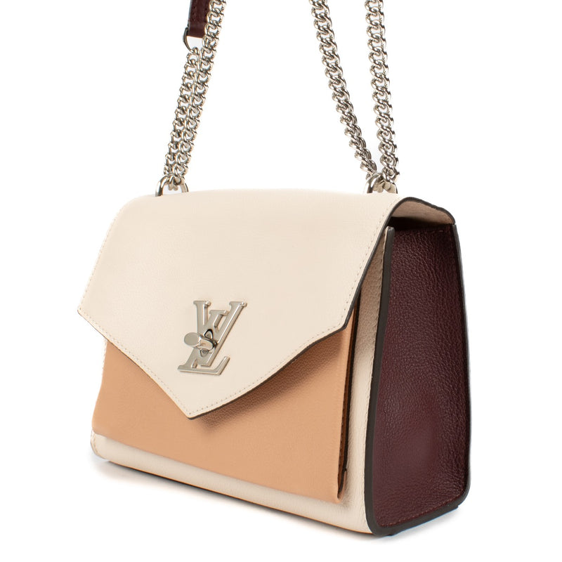 Louis Vuitton Rose Silk/Quartz/Calla MyLockMe Chain Bag