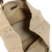 shop 100% authentic second hand Bottega Veneta Beige Woven Canvas Top Handle Bag on Labellov.com