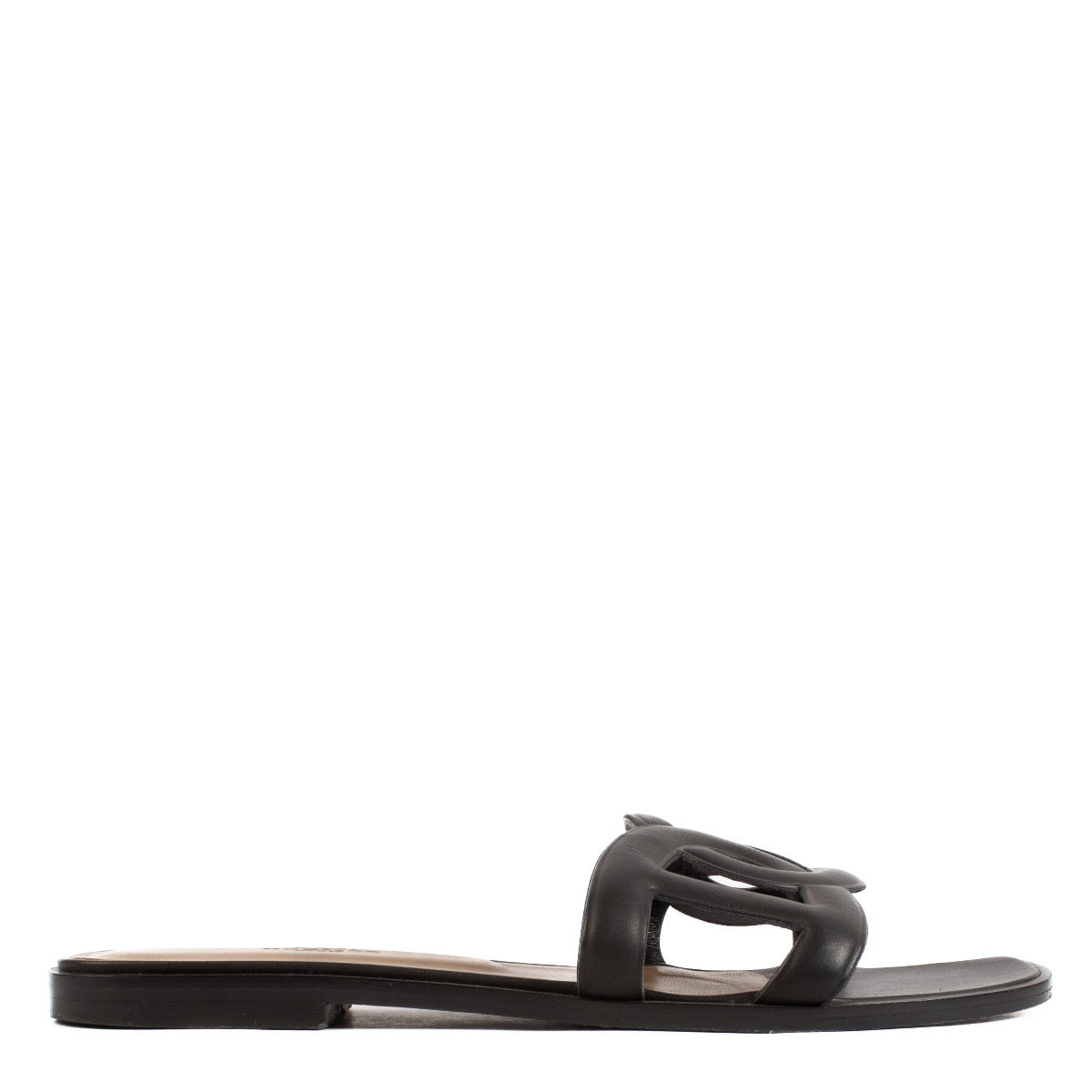 shop 100% authentic second hand Hermès Black Aloha Sandals - Size 39 1/2 on Labellov.com