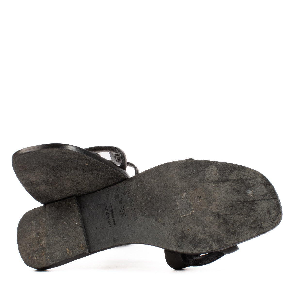 shop 100% authentic second hand Hermès Black Aloha Sandals - Size 39 1/2 on Labellov.com