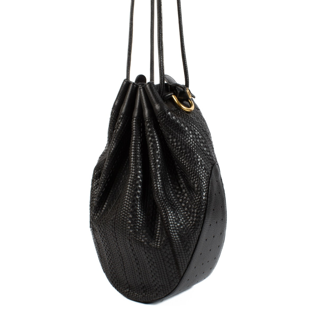buy 100% authentic pre loved The Delvaux Black Toile de Cuir Tabarin MM Bag on Labellov.com