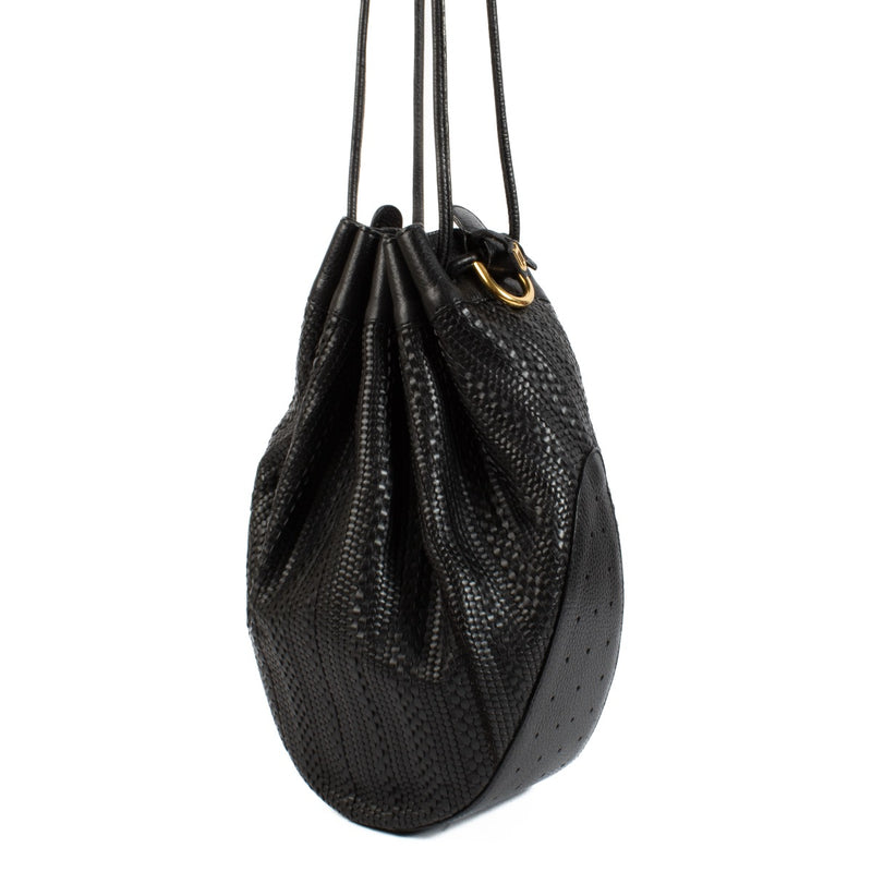 buy 100% authentic pre loved The Delvaux Black Toile de Cuir Tabarin MM Bag on Labellov.com