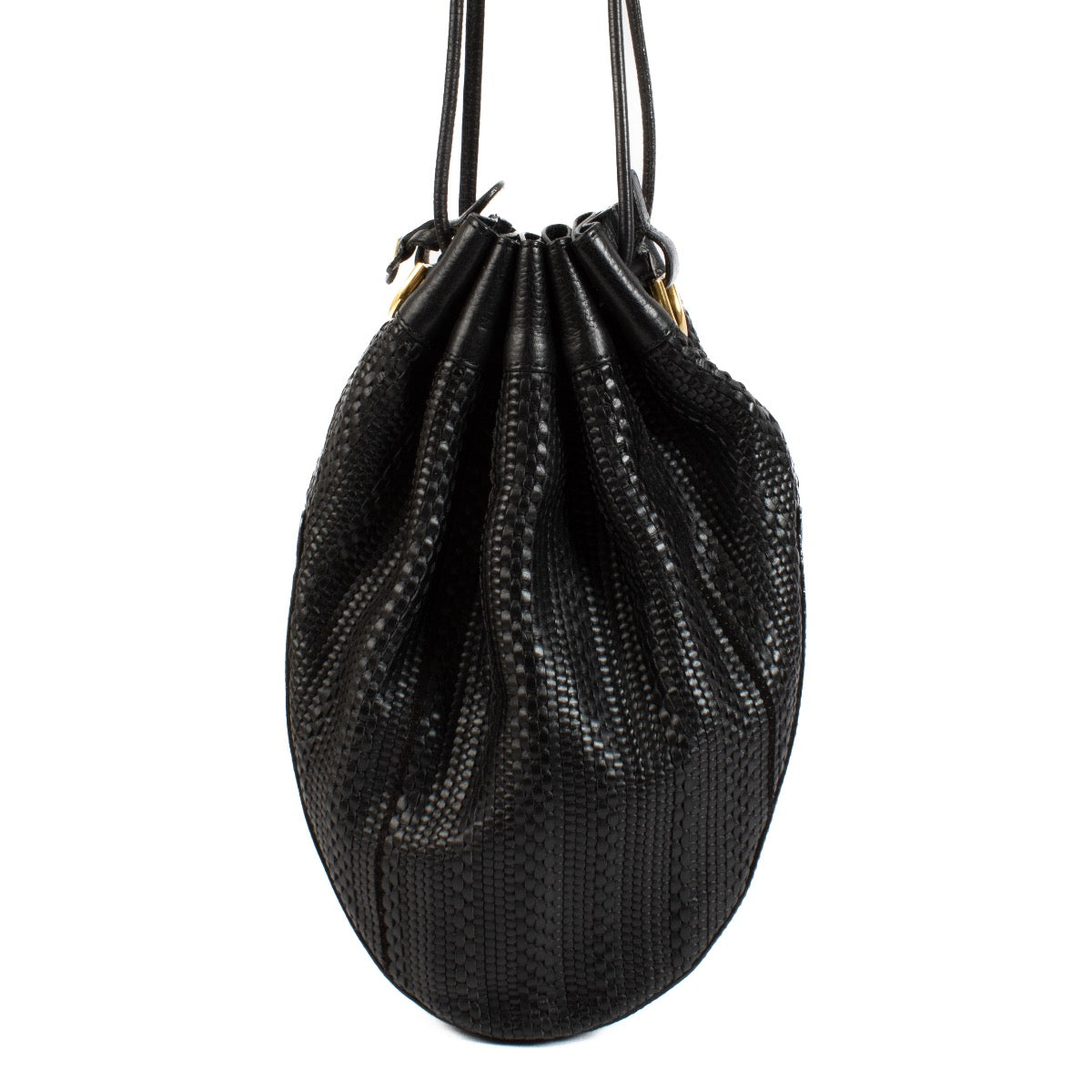buy 100% authentic pre loved The Delvaux Black Toile de Cuir Tabarin MM Bag on Labellov.com