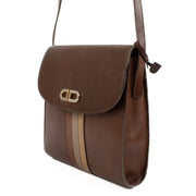buy 100% authentic pre loved Delvaux Brown Vintage Striped Bag on Labellov.com
