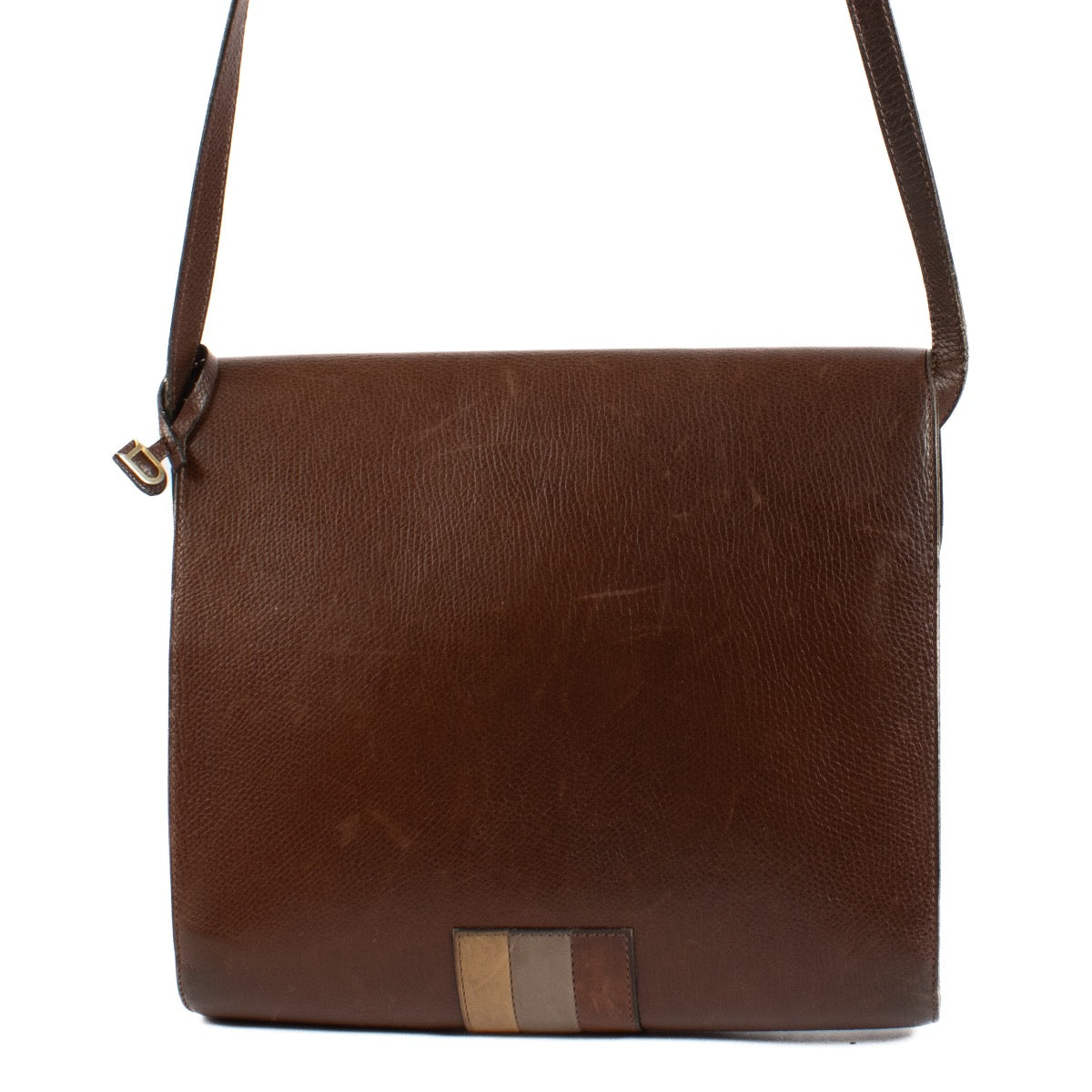 buy 100% authentic pre loved Delvaux Brown Vintage Striped Bag on Labellov.com