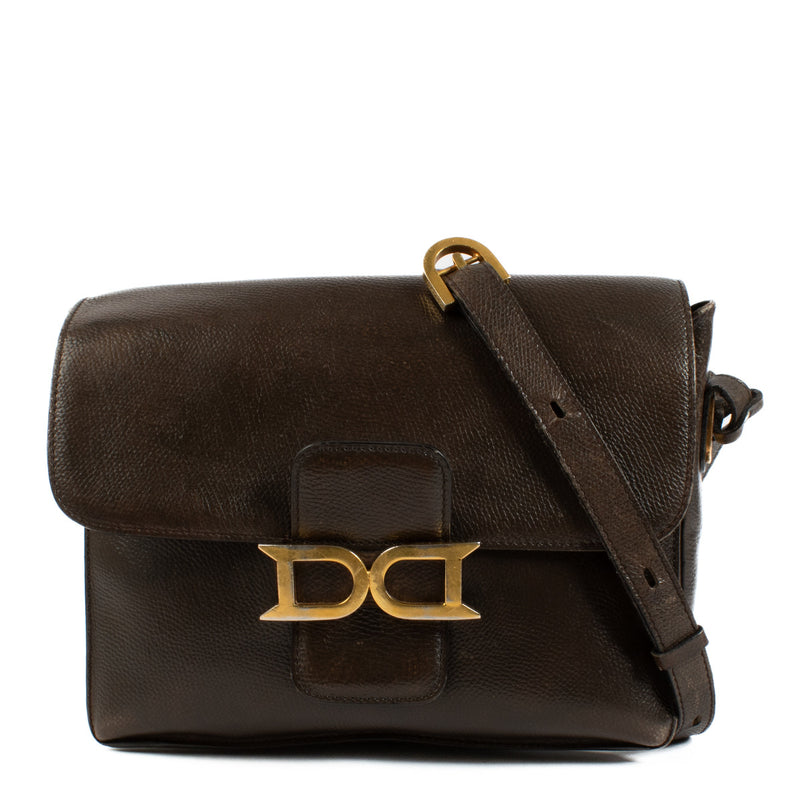 Delvaux Brown Bourgogne Shoulder Bag