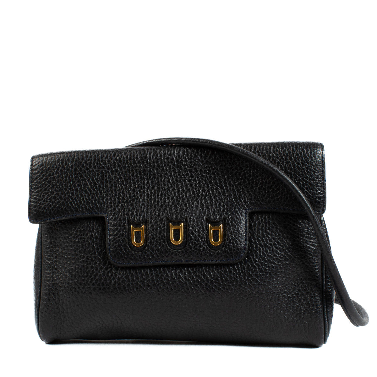 Delvaux Blue Mini Crossbody Bag aan de beste prijs bij Labellov tweedehands luxe in Antwerpen en Knokke.