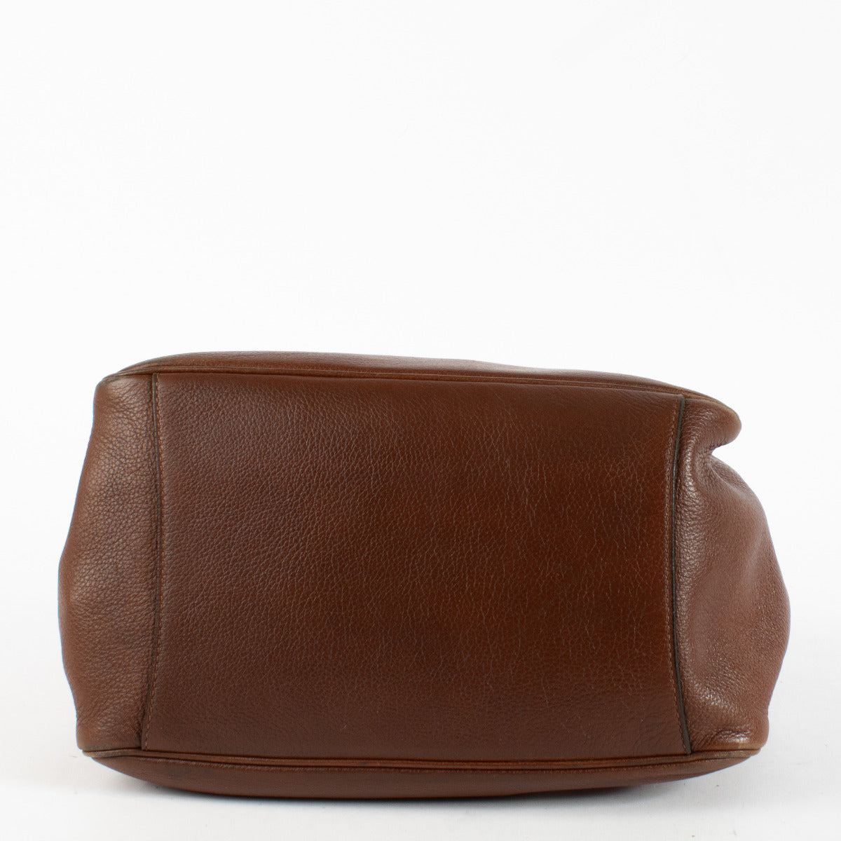 Delvaux Brown Leather Roseau Bag