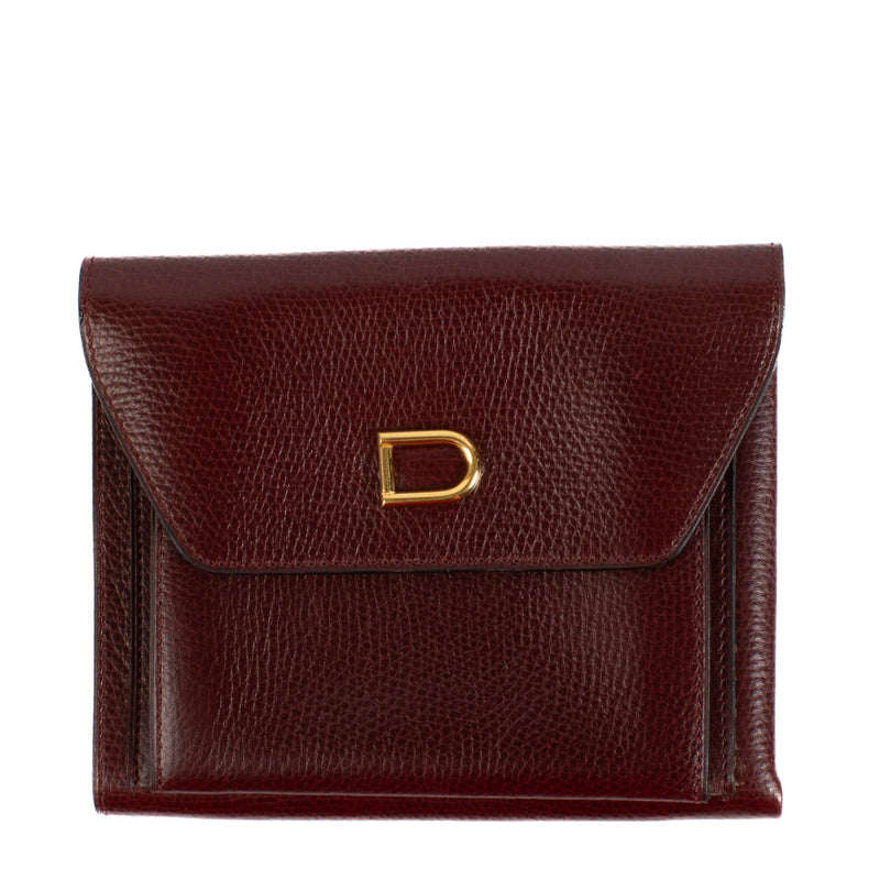 Delvaux Burgundy Denise Wallet