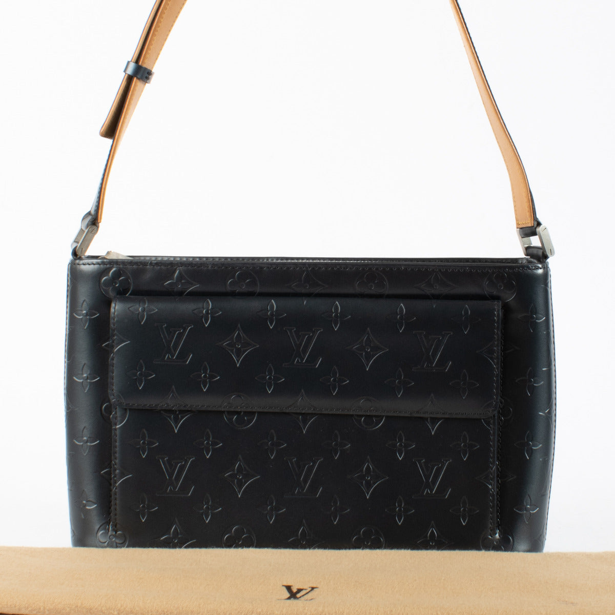 Louis Vuitton Blue Monogram Mat Alston Bag