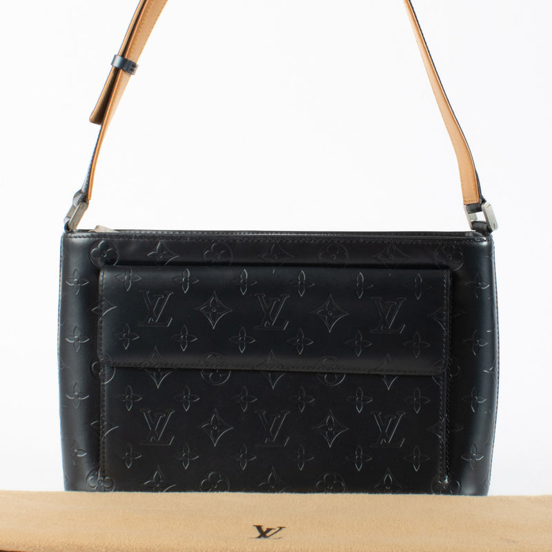Louis Vuitton Blue Monogram Mat Alston Bag
