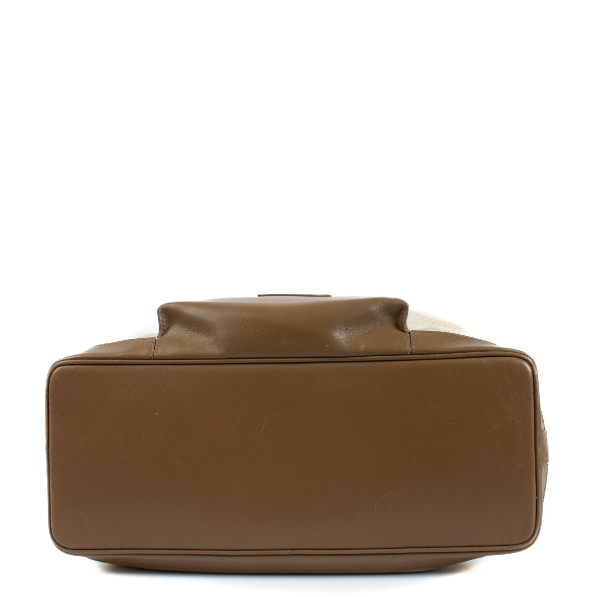 Sac Delvaux Fauve Toile D Café Le Cabas