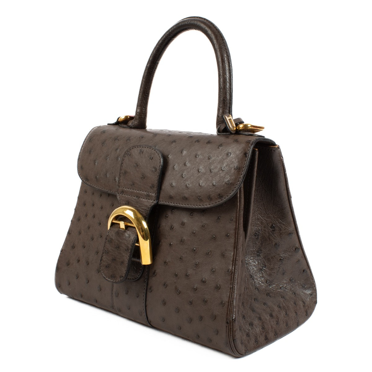 buy 100% authentic pre loved Delvaux Grey Ostrich Brillant PM on Labellov.com
