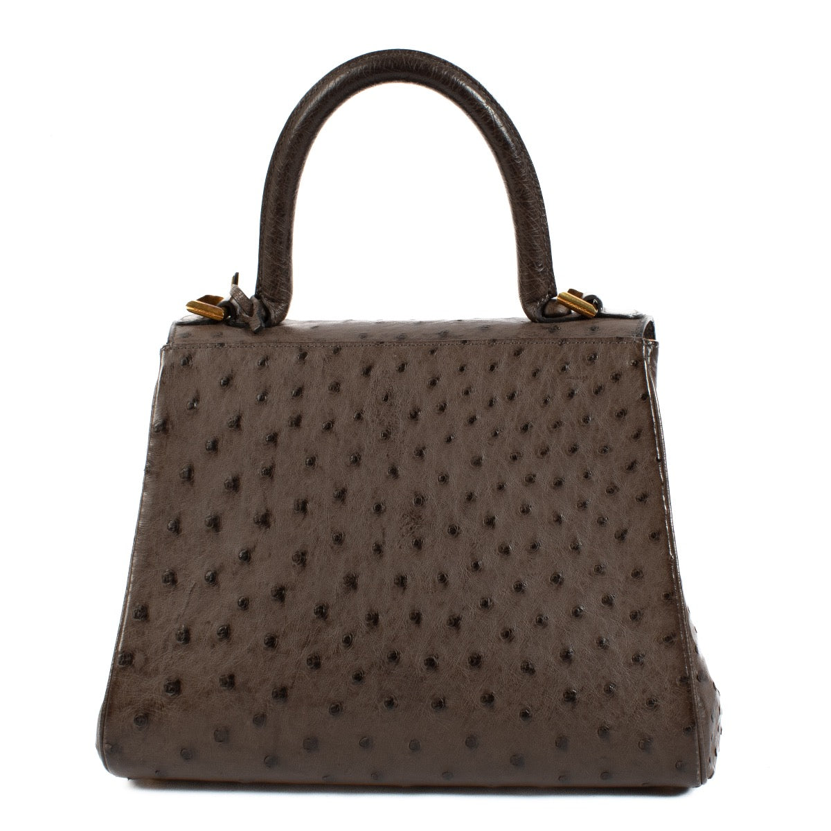 buy 100% authentic pre loved Delvaux Grey Ostrich Brillant PM on Labellov.com