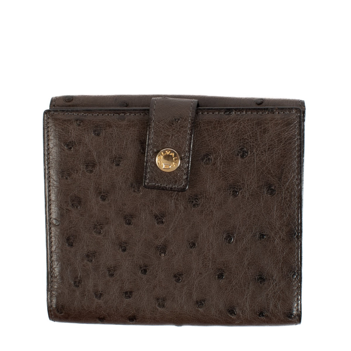 buy 100% authentic pre loved Delvaux Grey Ostrich Wallet on Labellov.com