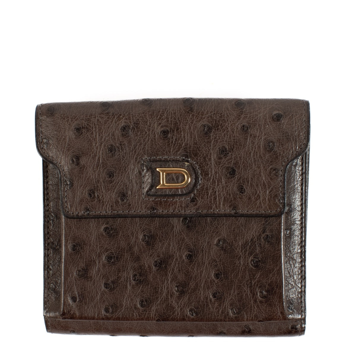 buy 100% authentic pre loved Delvaux Grey Ostrich Wallet on Labellov.com