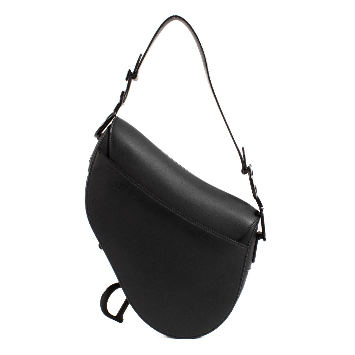 shop 100% authentic second hand Christian Dior Black Ultramatte Saddle Bag on Labellov.com