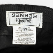 Authentic pre-loved Hermès Black Cashmere Hat - size 57 on Labellov.com