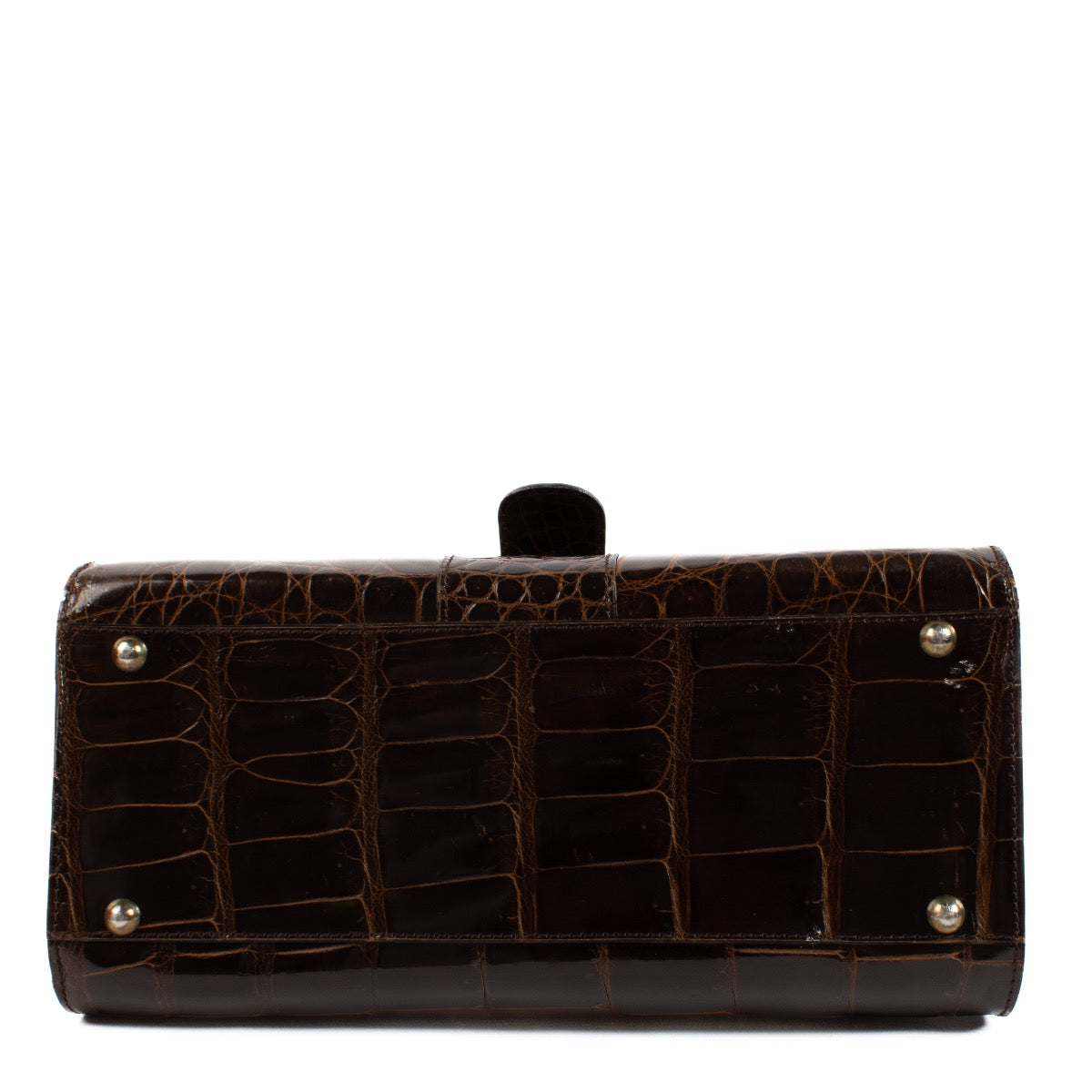 buy 100% authentic pre loved Delvaux Brown Crocodile Brillant MM on Labellov.com