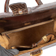 buy 100% authentic pre loved Delvaux Brown Crocodile Brillant MM on Labellov.com