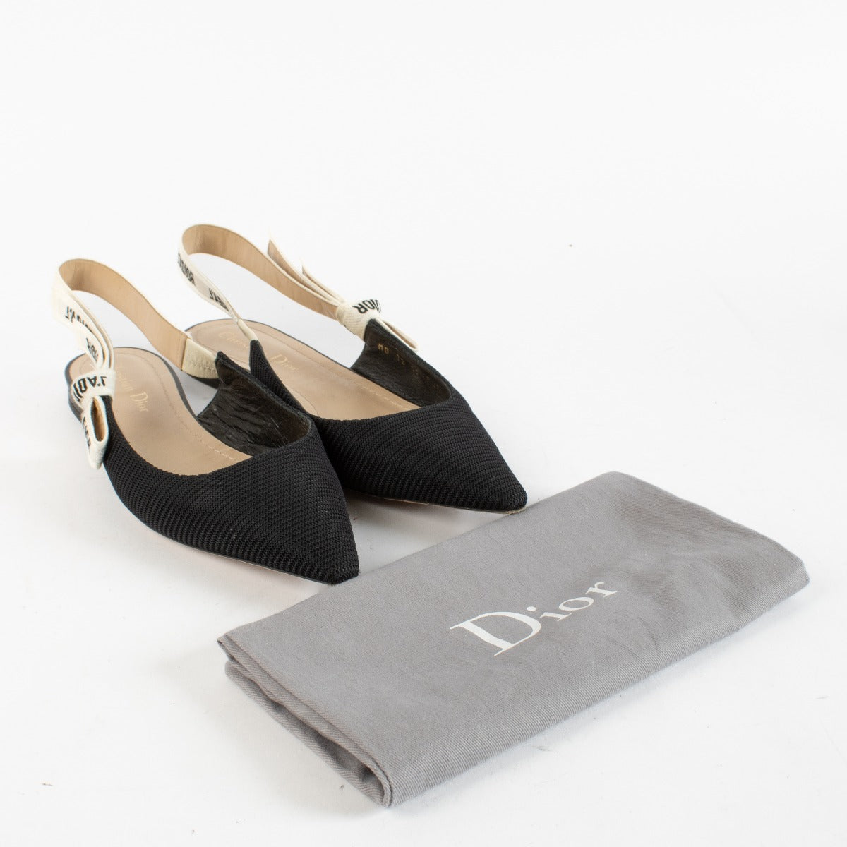 Chaussures plates à bride arrière Christian Dior J'Adior – Taille 38,5