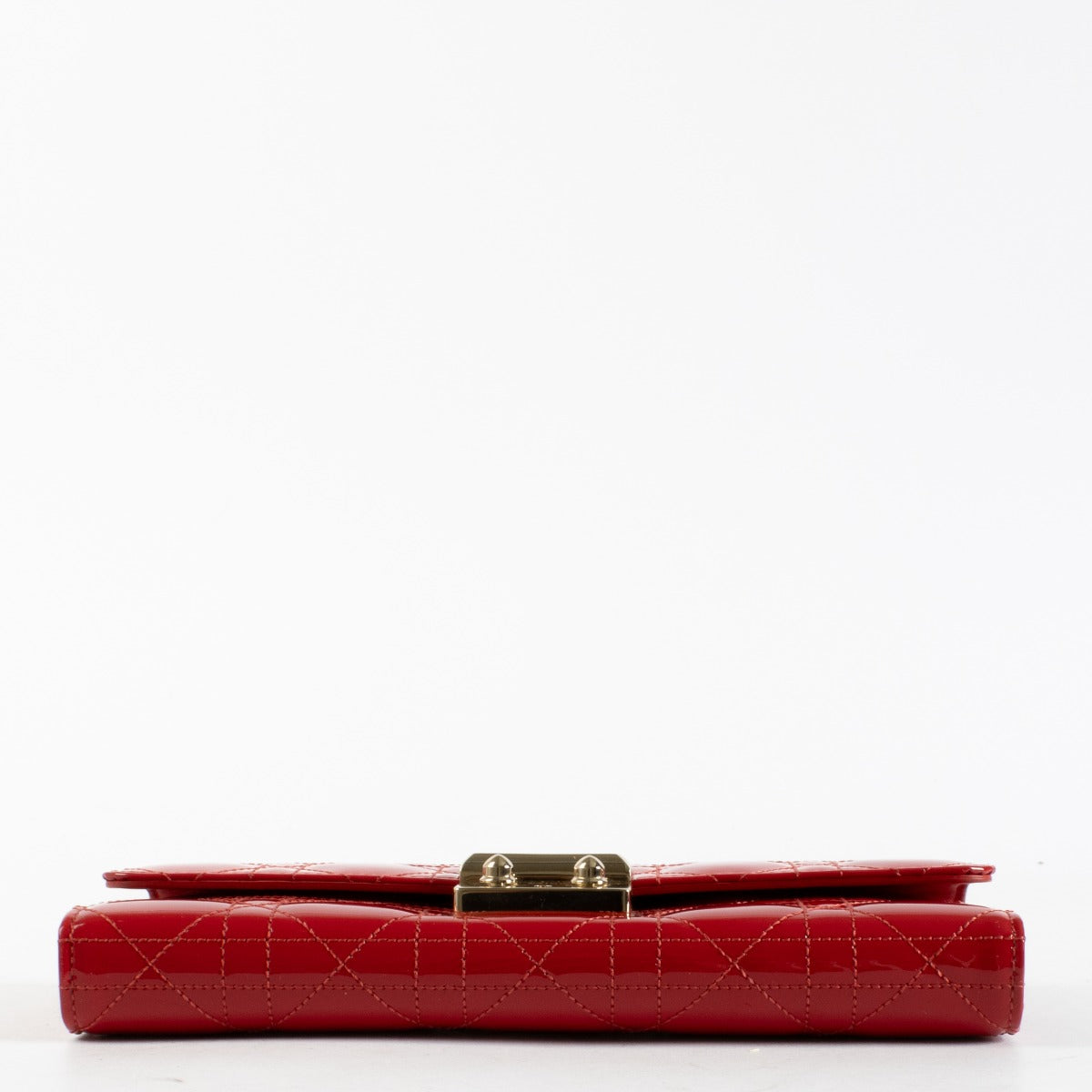 Christian Dior Red Patent Cannage Miss Dior Rendez Vous Chain Bag