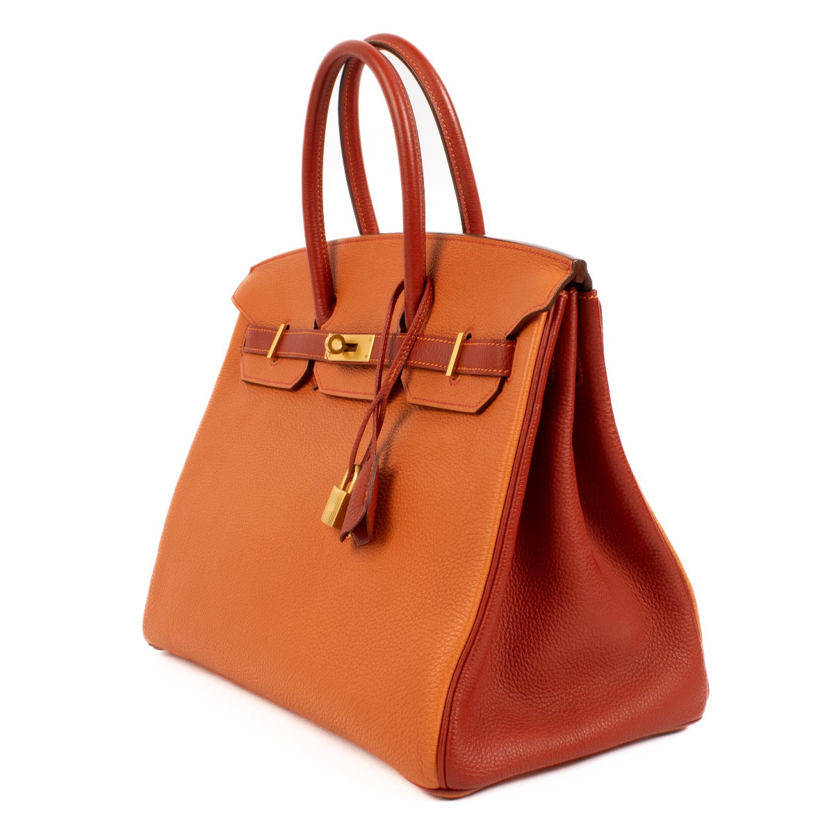 Hermès Birkin 35 HSS Feu/Rouge de Coeur Togo BGHW
