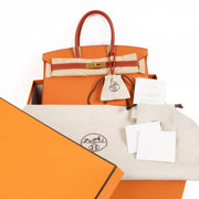 Hermès Birkin 35 HSS Feu/Rouge de Coeur Togo BGHW