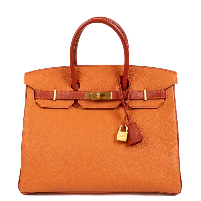 Hermès Birkin 35 HSS Feu/Rouge de Coeur Togo BGHW