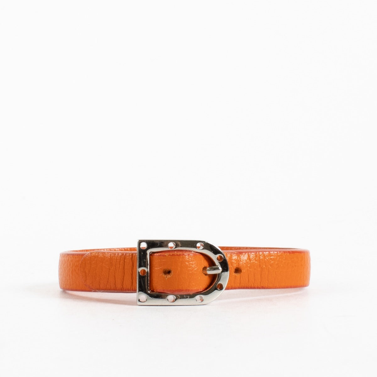 Delvaux Sunrise leather Simple bracelet with silver-tone hardware at Labellov.com