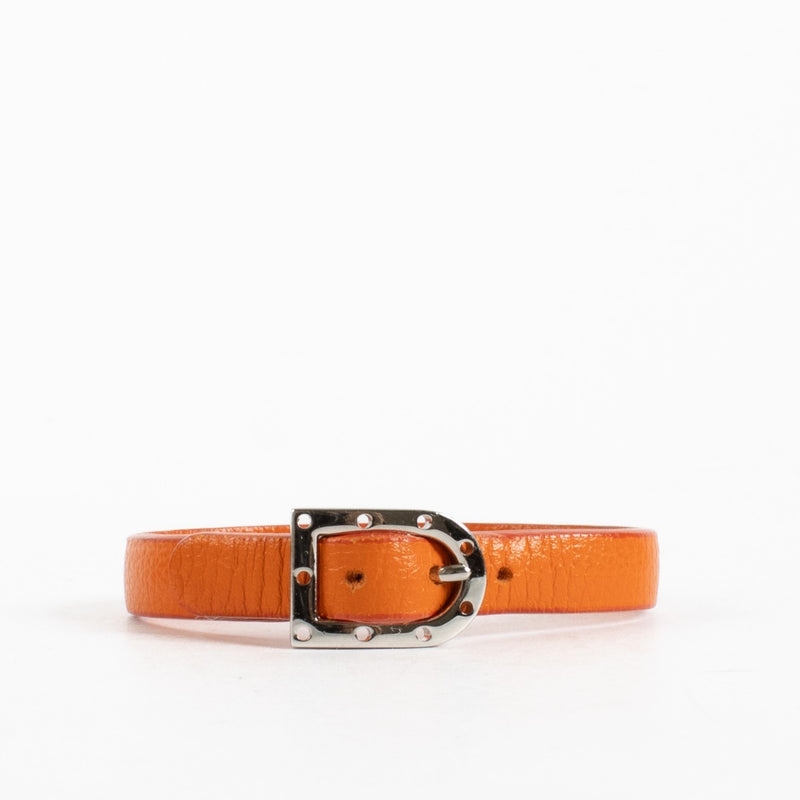 Delvaux Sunrise leather Simple bracelet with silver-tone hardware at Labellov.com