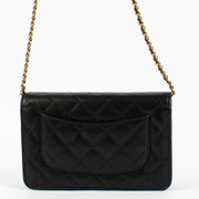 shop 100% authentic second hand Chanel Black Caviar Classic Wallet On Chain on Labellov.com