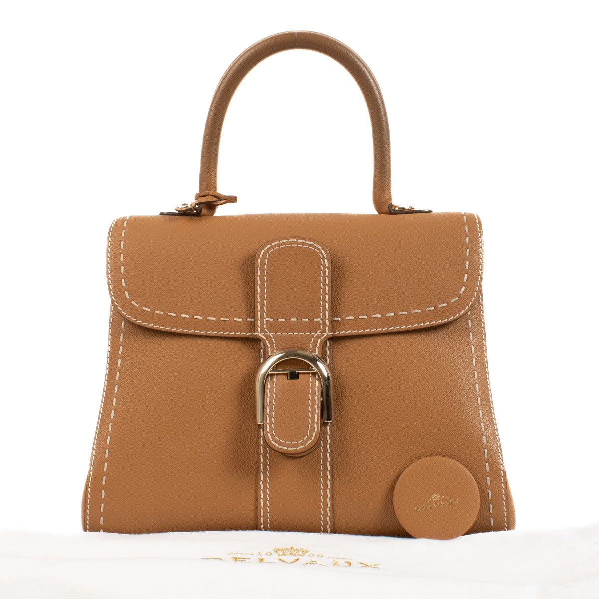 Delvaux Vegetal Brillant MM Surpiqué