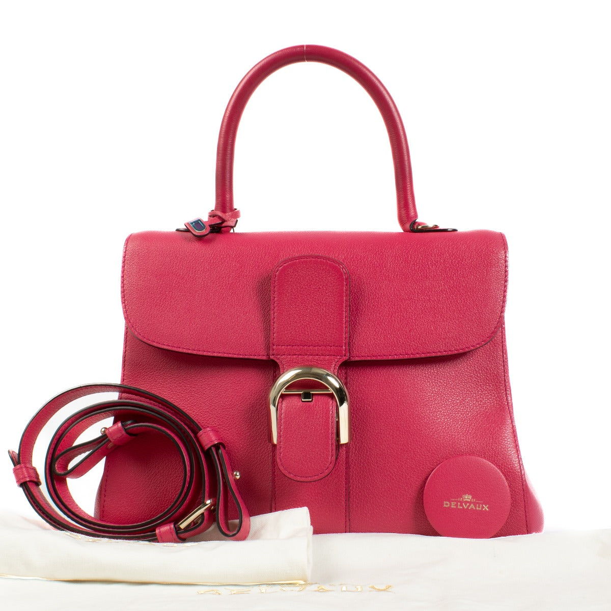 Delvaux Rose Indien Sellier Brillant MM