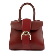 buy 100% authentic pre loved Delvaux Burgundy Box Calf Brillant Mini on Labellov.com