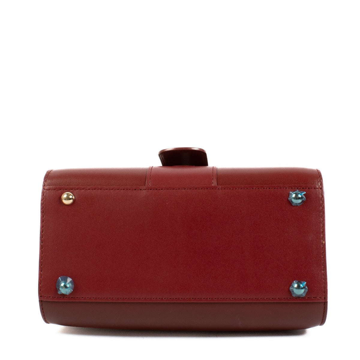buy 100% authentic pre loved Delvaux Burgundy Box Calf Brillant Mini on Labellov.com