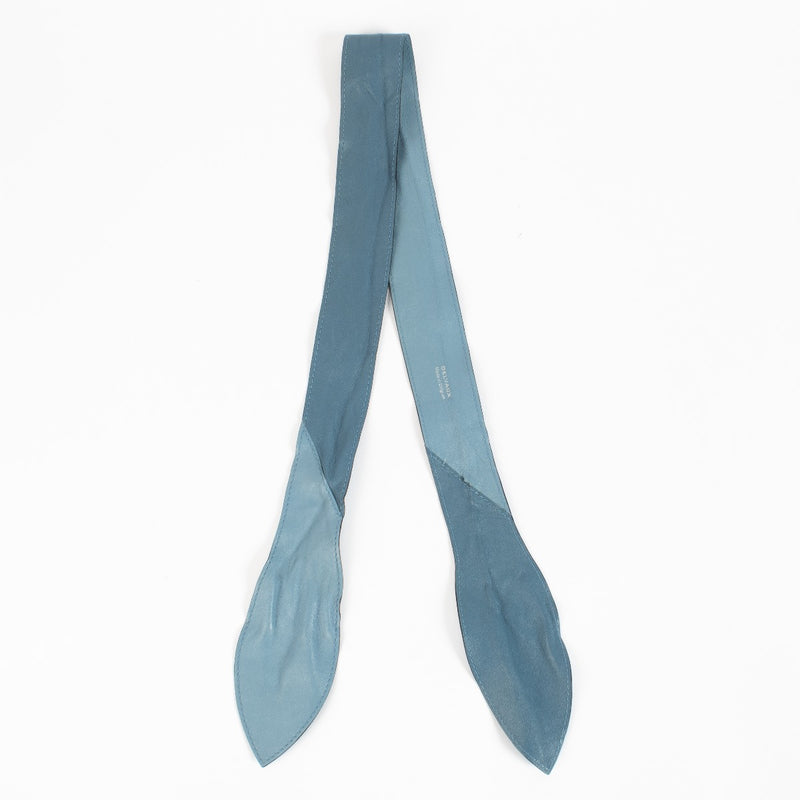 Delvaux Blue Supple Calf Handle Ribbon