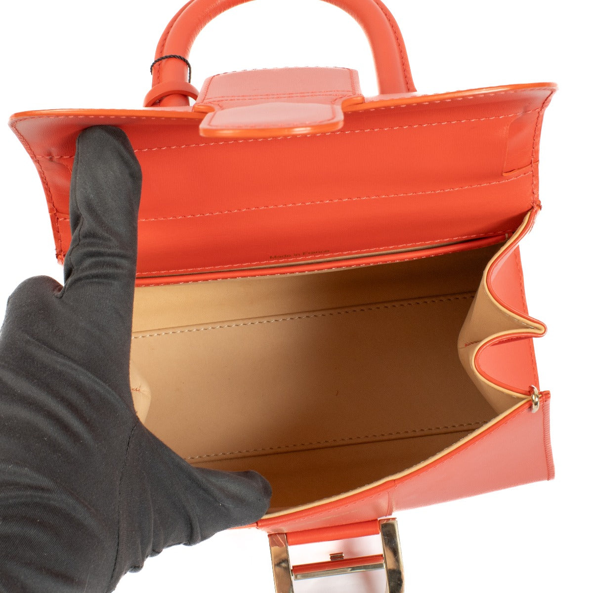 Shop 100% authentic Delvaux Corail Box Calf Brillant Mini on labellov.com
