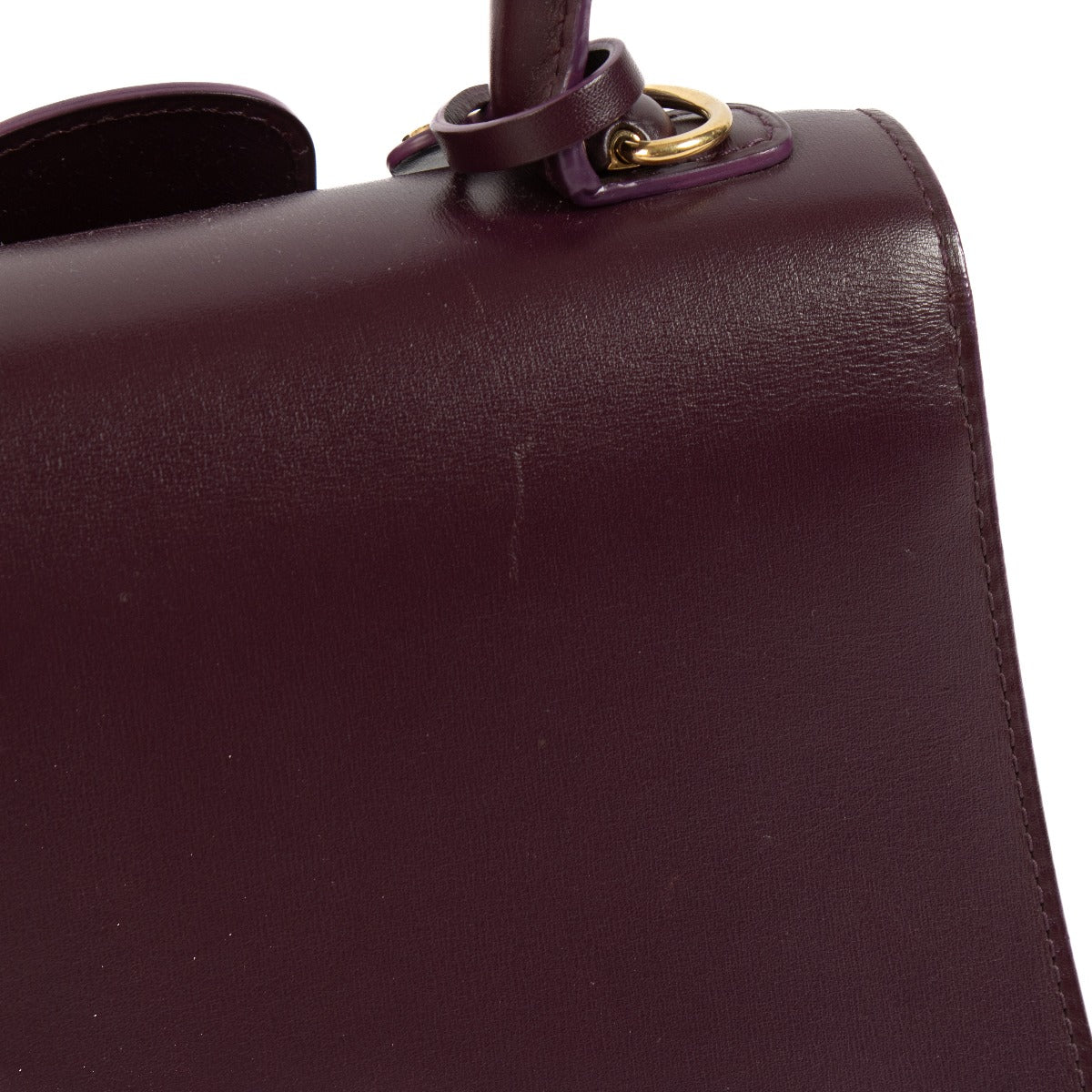 Delvaux Prune/Or antique Box Calf Brillant Mini Mirage
